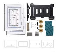 Eawfgtuw Invisible Tiled Push Plate Actuator, Magnetic Attachment Panel For Geberit ForSigma Series Bathroom Toilet Flush System With Installation Kit