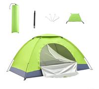Eawfgtuw Lightweight Camping Tent With Screen Doors, Comes With Carry Bag For Easy Transportation On Hikes Person Tent for Camping, Easy Setup Large CabinTents includes Rainfly(1 person Orange)