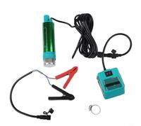 Eawfgtuw Lithium Battery for Battery, 12V Cordless Fuel Transfer with 30-50L/min Flow, Portable Oil Extraction Tool, 4-6m Head, Green(With Clamp)