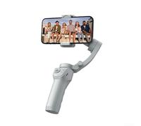 Eawfgtuw M01 Professional Phone Gimbal Stabilizer 3-Axis Handheld Camera Mount With LED Fill Light For Mobile Photography Video Recording Gray