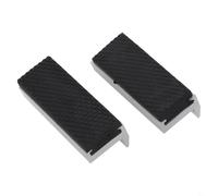 Eawfgtuw Magnetic Vise Jaw Protectors Aluminium Alloy and Rubber Soft Jaw Covers with Anti-Slip Pattern for Bench Vises 3-8 Inch, Strong Magnet Quick Install Protective(6 in/150mm)
