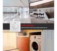 Eawfgtuw Mechanical and Digital Countdown Timer Socket with Power Indicator, AC 100-240V 10A High Accuracy Wall Mounted Control for Water Pumps, Heaters, Fans, Fi(60 minutes)