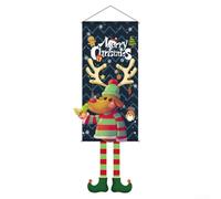Eawfgtuw Merry Christmas Flag 110 * 40cm Large Christmas Snowman Hanging Flag,Wall Hanging Banner Xmas Party Decor for Indoor Outdoor Party During The Winter Holidays(A)
