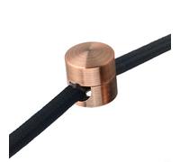 Eawfgtuw Metal Cable Clips Aluminium Cord Holders 3pcs Wire Organiser Anchors for Desk Wall Ceiling Mount, Fits Round or Flat Cables Under 7mm for (red bronze)