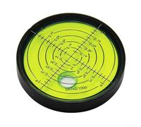 Eawfgtuw Metal Horizontal Bubble Level 60x10mm Non-Magnetic Round Precision Spirit Level for Shop Machines, Pool Tables, Turntables and Appliance Alignment in All(B)
