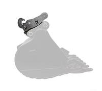 Eawfgtuw Metal Manual Bucket Changer Quick Release Mechanism for RC Excavator Models, 304 Stainless Steel Coupler for Huina KABOLITE K336