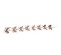 Eawfgtuw Metal Rain Chain With Wind Chime, Decorative Copper Downspout Replacement, With Hanging Hook, 1 Meter Long, Wear-resistant Design(butterfly)