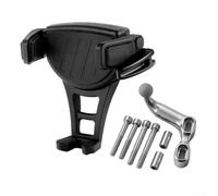 Eawfgtuw Navigation Phone Holder With Offset Base Mount Bracket For RH975 RH1250S Motorcycle Handlebar Phone Holder With Adjustable Ball Joint System (Silver)