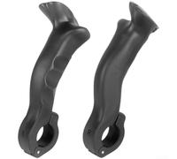 Eawfgtuw Nylon Mountain For Bike Handlebar Ends, For Shaped Bar End Grips with Multi-Angle Adjustment, Ergonomic Deputy Handles for 21.8-22.2mm Round For Bars, Black, Pair(Deputy)