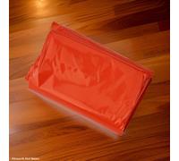 Eawfgtuw Orange For Survival Tent Lightweight PE Tear-Resistant Bivvy Bag with Whistle and Rope for Outdoor Camping Hiking Disaster Rescue 245x157cm