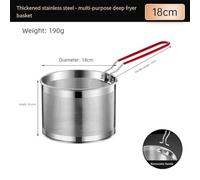 Eawfgtuw Pasta Strainer Set of 2, Stainless Steel Noodle Strainer with Removable Handle Metal Pasta Basket Deep Fryer Basket, Kitchen Colander for Washing Draining (04)