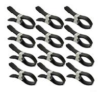 Eawfgtuw Pool Stainless Steel Clip, Metal Clips For Pool Cover Fasteners With Protective Film For Loungers Covers For Above Ground(black12)