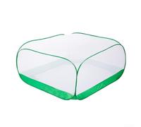 Eawfgtuw Pop-Up Net Fruit Cage, Insect Mesh Fruit Cage Cloche, Small Garden Cover Cloche, for Protect and Grow Crops Veg Plants, Garden Netting Greenhouse Plant Cover(1.2m*1.2m*60cm)