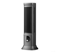 Eawfgtuw Portable Air Conditioning Fan, Digital Display Cooling Tower Fan, Cooling Fans with 3 Speeds Tower Fans, 1200mAh Vertical Horizontal Grey 11x10x29.5cm