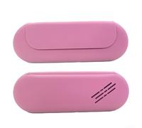 Eawfgtuw Portable Silicone Makeup Bag Travel Cosmetics Storage Container Magnetic Closure Beauty Tools Organizer for Brushes Lipstick Rose Red(Purple)