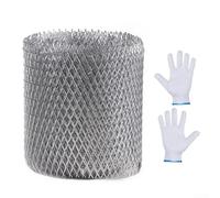 Eawfgtuw Professional Gutter Guard Grid Roll, Aluminium Anti-Clogging Leaf Filter Barrier System For Roof Drainage Downspouts, House Exterior Maintenance, 6M Length(15cm x 6m)