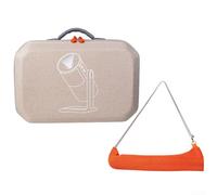Eawfgtuw Protective Hard Travel Case for XGIMI MoGo 4 2025 Projector EVA Shell Storage Carrying Bag with Handle Custom Fit Interior Design Apricot Color