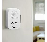 Eawfgtuw Recordable Motion Sensor Welcome Doorbell with 12 Built-In Voices and Recording, 120° Wide Angle Human Induction Infrared, ABS Housing, -In Ent