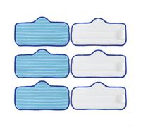 Eawfgtuw Replacement Microfiber Mop Cloths for Neat Steam Cleaner, 6-Pack, Blue, 28 x 11.5 cm, Household Cleaning Accessories(6)