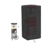 Eawfgtuw Retro Popcorn Machine Cover Waterproof 420D Oxford Cart Protection Dustproof Outdoor Equipment Protector for Yard Garden Patio Furniture Black(21 * 18 * 25in)