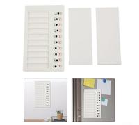 Eawfgtuw Reusable PVC Memo Board with Detachable Checklist Cards for Daily Tasks, Elder Care and Home Organisation, White