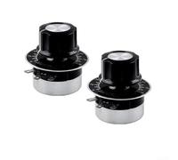 Eawfgtuw Rotary Potentiometer 2PCS Single Turn Carbon Film Variable Resistor 100/500/1K/2K/5K Ohm with Knob for Motor Speed Control Inverter Regulation 6MM Shaft(5k ohm)