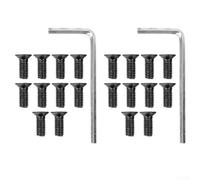 Eawfgtuw Screws For Electric Scooter Cleats Compatible With 1S Forehead Pole Connection Black Carbon Steel With Installation Tool Kit 10PC 20PC(2 pack)