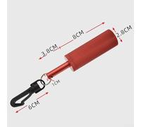 Eawfgtuw Scuba Diving Signal Rattle Shaker Bell Aluminum Alloy Underwater Noise Maker Device with 360° Rotating Quick Hook for For BCD Attachment(Red)