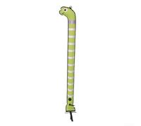 Eawfgtuw Scuba Diving SMB 180x15cm Marker Buoy Nylon Sea Eel Shape Diver Down Float with Reflective Strips for Snorkeling Safety Signal Orange Pink Yellow(Yellow)