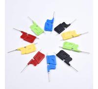 Eawfgtuw SDK08 Clip for SOIC TSSOP TSOP IC, 0.3mm+ Pitch Chip Grabber Clamp, 40V 2A Electrical Tester Tool with Tweezers Adjustment, 10 Pack for Small Foot Chips