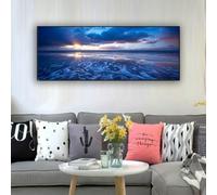 Eawfgtuw Seascape Canvas Wall Art Print, Large Unframed Landscape Painting Poster on Waterproof Canvas for Living Room Bedroom Office Home Decor, 40x1
