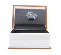 Eawfgtuw Secret Book Safe with Combination Lock, Discreet Storage Box for Jewelry, Cash and Keys, Compact Design for Home or Office Security, Cardboard Resin Meta(yellow)