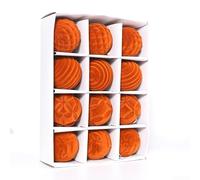 Eawfgtuw Set of 12 6cm Christmas Tree Hanging Ball Ornaments Festive Baubles for Holiday Decorations Wedding Party Home Garden Colorful Tree Hanging Balls(Orange)