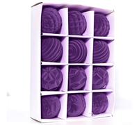 Eawfgtuw Set of 12 6cm Christmas Tree Hanging Ball Ornaments Festive Baubles for Holiday Decorations Wedding Party Home Garden Colorful Tree Hanging Balls(Purple)