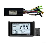 Eawfgtuw Sine Wave Controller 36V 48V 30A 1000W with SW900 LCD Display for Electric For Bike Scooter, Brushless Motor Control Panel UART Protocol, Black
