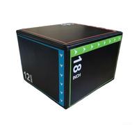 Eawfgtuw Soft Plyo Box 3-in-1 Foam Jump Box for Home Gym, Adjustable Height Exercise Step with High-Density Padding for Strength Training and Cardio Workouts(30 * 40 * 45cm)