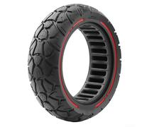 Eawfgtuw Solid Tire 10x2.7-2.75 Puncture Resistant Rubber Tires 255-70 70/65-6.5 Replacement Wheels with 53.5 Card Slot for Electric Scooter Off-Road Strong Grip Non-Deformable
