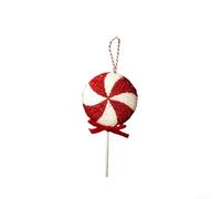 Eawfgtuw Sparkling Tree Hanging Ornament With Glitter Tinsel Swirl Pattern For A Festive Indoor Home Wall Window Display With Convenient Hook(A small size)