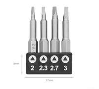 Eawfgtuw Special-Shaped Screwdriver Bit 50mm with Triangle, Y, U and Three Points Heads for Appliance Repair, Compatible with 1/4 Inch Hex Shank Hand Drills(:Triangle)