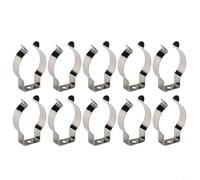 Eawfgtuw Spring Terry Tool Clips Heavy Duty Open Type Manganese Steel Storage Holder for Broom Brush Rake Garden Garage Workshop Wall Mount Organizer