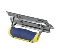 Eawfgtuw Stainless Steel Concrete Edging and Groover Tool Set with Ergonomic Handle, Radiused Edge, Curved Ends for Smooth Plaster, Stucco and Cement Finishing in Home(c)