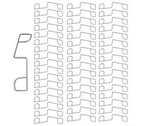Eawfgtuw Stainless Steel Fence Panel Wedges Anti Rattle Clips for Garden Fence Panels Security Support Spacer Stabilizer Outdoor Fencing Installation Tools(50pcs)