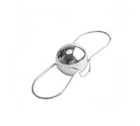 Eawfgtuw Stainless Steel Ice Ball Chilling Stones with Holder for Coffee or Whiskey Cooling and Flavor Enhancement, Reusable Drinkware Accessories in Silvery