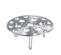 Eawfgtuw Stainless Steel Steamer Rack with Removable Legs - Versatile Steam Tray for Vegetables, Meats, Dumplings, Eggs - Adjustable Steaming Basket for Pots, Pans, Woks (17.5CM Silver)