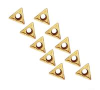 Eawfgtuw TCMT16T308 TCMT32.52 Carbide Turning Inserts For Lathe Tools, Indexable Inserts, Triangular Shape, 16Mm X 5Mm X 4Mm, High Insert Strength And Toughness