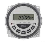 Eawfgtuw TM619 Digital Timer Switch, 7-Day Programmable Weekly Repeating Timer with 16 On/Off Programs, Weatherproof Moment Controller(110V)