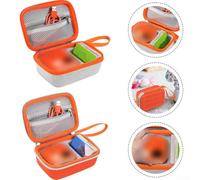 Eawfgtuw Travel Case for Yoto Mini 2024 Edition - Waterproof Cloth Protection, Compact Size 17127cm, Odor-Free Material, Accessory Storage Compartments(Grey)