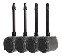 Eawfgtuw Ultralight Road Bikes Inner Tube 700C 23-32C Compatible with Rim (Disc Brake Wheelsets Ultralight 28g Weight Black 45mm Valve(4PCS)