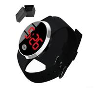 Eawfgtuw Unisex LED Electronic Watch Large Screen Daily Wear | Multiple light colors, white red green options, stylish fashion design, suitable for daily wear