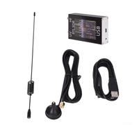 Eawfgtuw USB Tuner Receiver 100KHz-1.7GHz RTL2832U R820T2 Chipset with Whip, Compatible with VHF/UHF/Shortwave Amateur, FM/DAB/Weather Satellite and GPS Signal